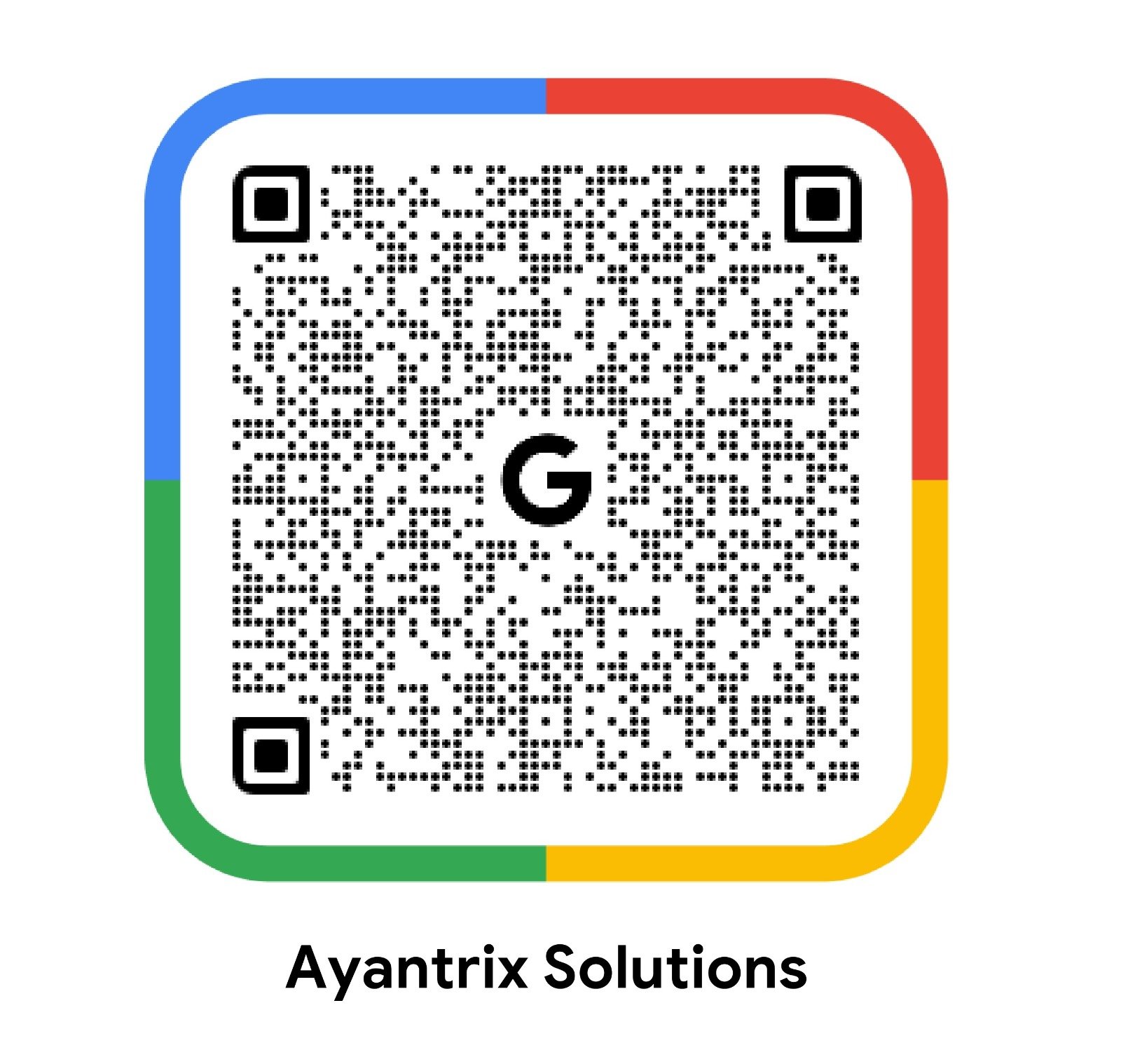 Ayantrix Solutions Google Business Profile QR code
